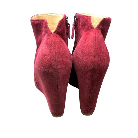 Cole Haan Pink Fuchsia Suede‎ Air Technology Hidden Wedge Booties - Picture 8 of 10